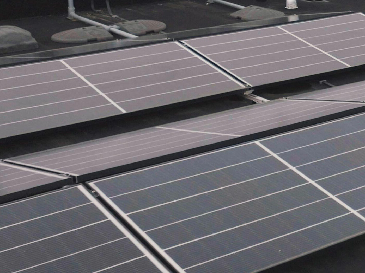 Panneaux solaires en terrasse