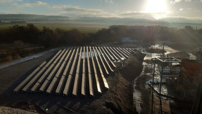 Installation photovoltaïque 300kWc au sol pour CBA Eurovia à Manosque