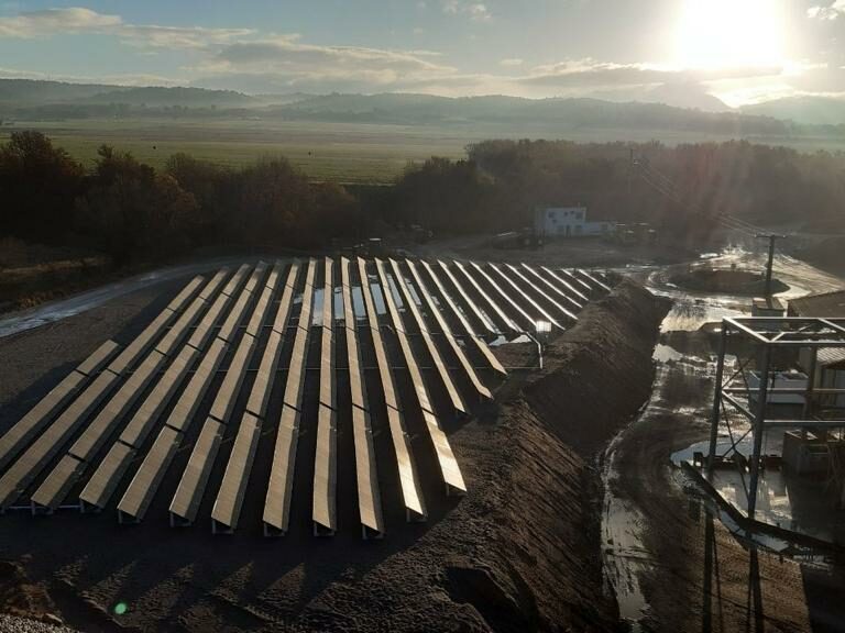 Installation photovoltaïque 300kWc au sol pour CBA Eurovia à Manosque